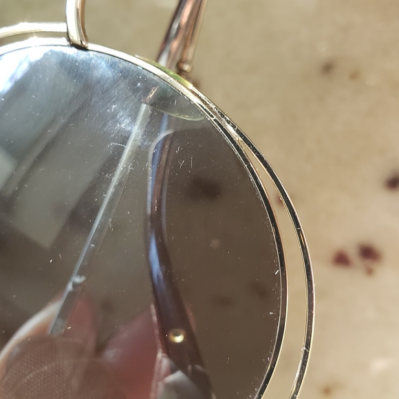 Chloe Women's CE114S CE/114/S 731 Gold/Grey Crystal Fashion Round Sunglasses - Picture 16 of 16